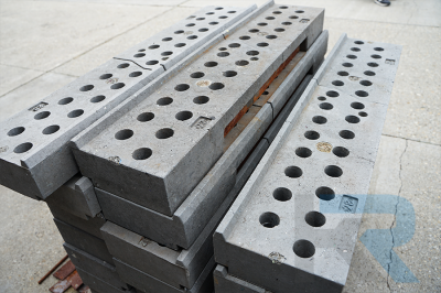 Használt mobilkerítés szállító talp (bunker)