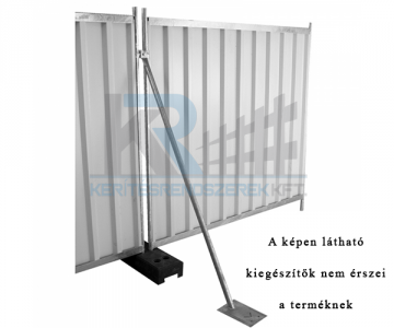 Lemezbetétes mobiltábla, RAL9010 fehér, 2,2x2,1m