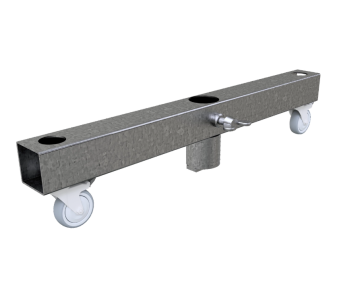 Gurulós talp mobilkerítéshez duplakerekes