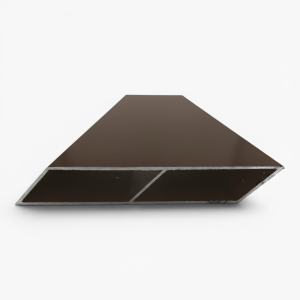 Alumínium kerítésléc SZAMOS ROMBUSZ 133x20x6000mm BARNA
