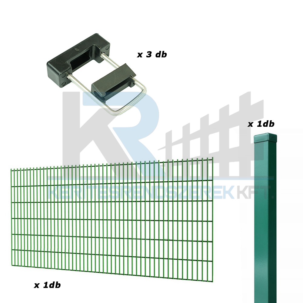 2D ÉRTÉK szett 1,3m magas zöld kerítés